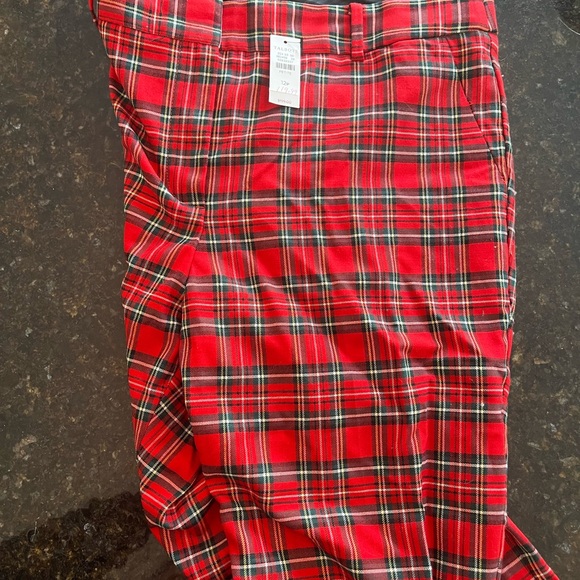 Talbots women’s red plaid pants - Picture 3 of 3